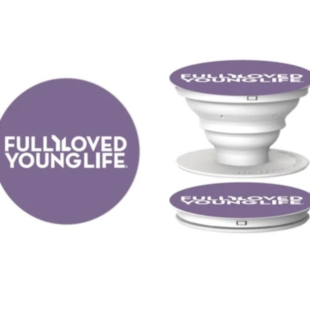 Purple “Fully Loved YoungLife” Popsocket (NWOT)